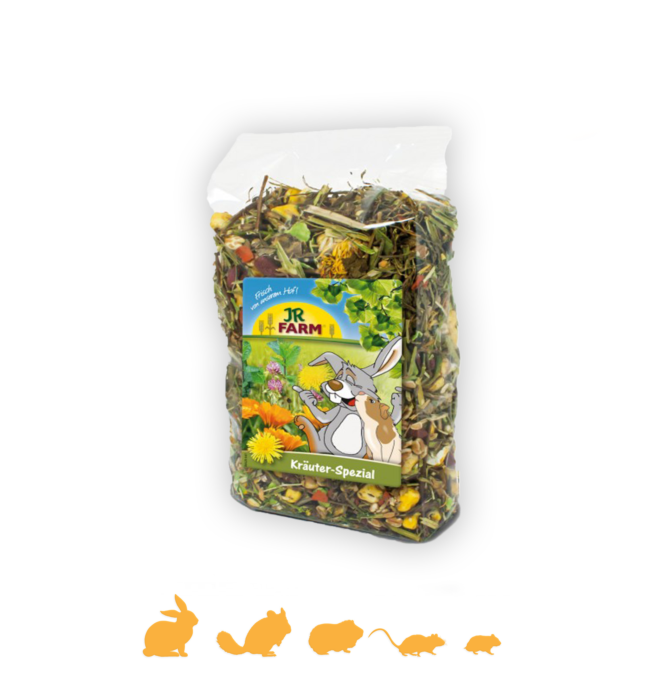 JR FARM לקט עשבים ,דגנים תוסף תזונה משלימה - 500 גר'